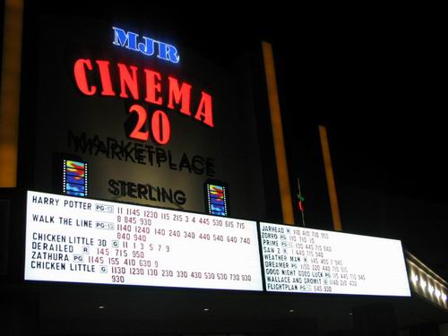MJR Marketplace Cinema 20 - Fall 2005 From Scott Biggs (newer photo)